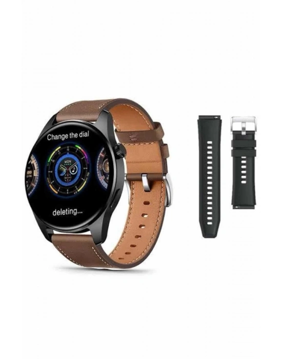 ® Akıllı Saat 1.5 Inç Amoled Ekran Çift Kordonlu GPS NFC Uyumlu