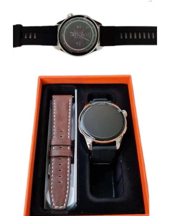 ® Akıllı Saat 1.5 Inç Amoled Ekran Çift Kordonlu GPS NFC Uyumlu