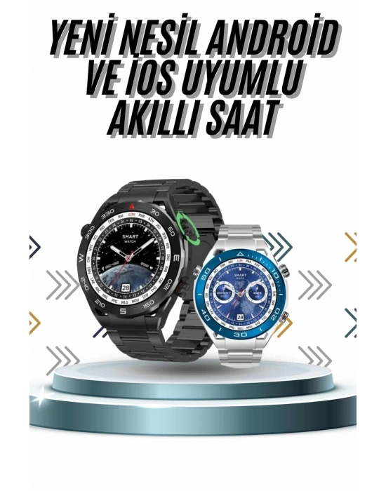 ® Akıllı Saat 1.62 İnç Ultimate Nabız Sensörlü Sesli Görüşme Yapabilen