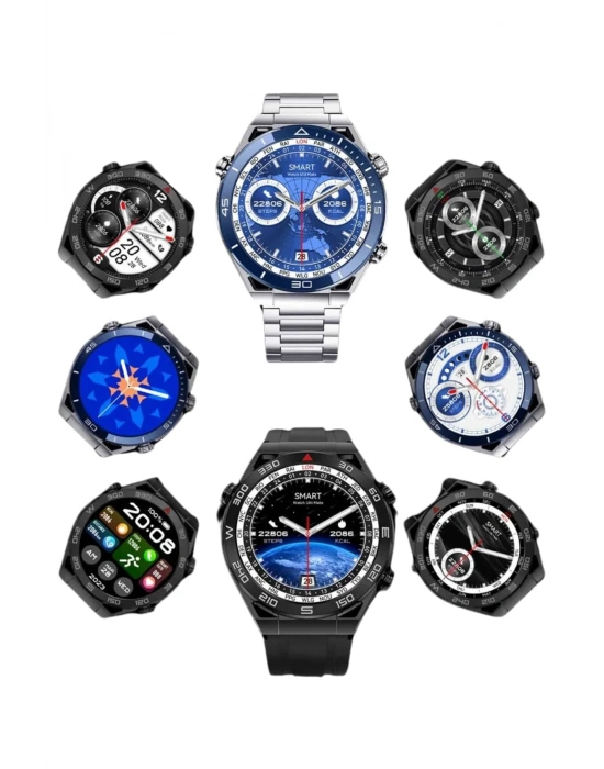 ® Akıllı Saat 1.62 İnç Ultimate Nabız Sensörlü Sesli Görüşme Yapabilen