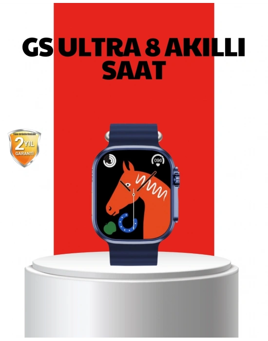 ® Akıllı Saat 360 mAh Çoklu Spor Modlu Lacivert Siyah Kordon