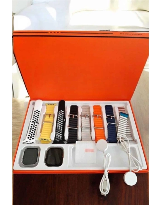 ® Akıllı Saat 7 Kordonlu Metal,Plastik Ve Hasır Kordon Seçeneği