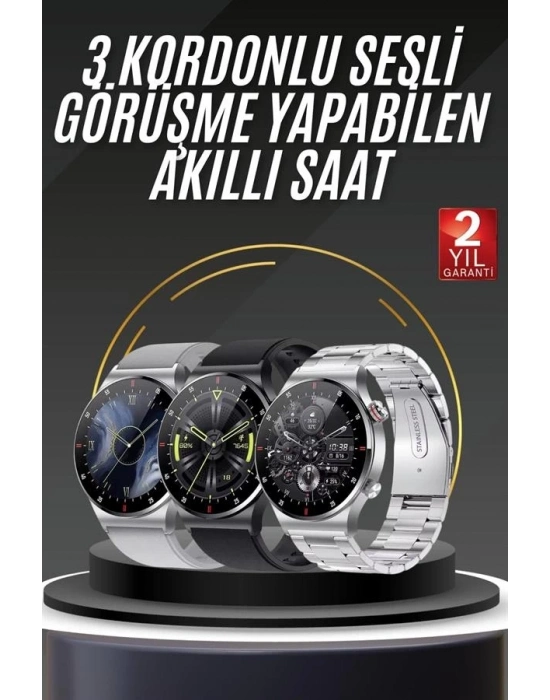 ® Akıllı Saat Adımsayar Nabız Ölçer Titreşim Özellikli Çağrı Cevaplama Sosyal Medya