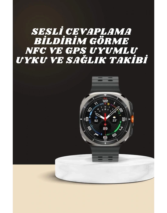 ® Akıllı Saat Amoled Ekran Bluetooth Bağlantılı Sağlık Takibi GPS Uyumlu