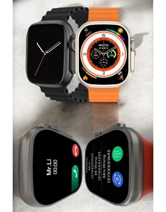 ® Akıllı Saat Android Ve İOS Uyumlu Arama Cevaplayan Dokunmatik Ekran