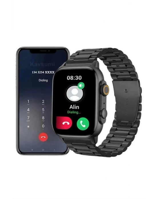 ® Akıllı Saat Arama Konuşma GPS ve NFC Özelliği 3 Kordonlu Amoled Ekran