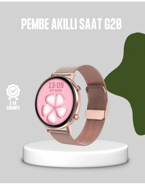 ® Akıllı Saat – Bluetooth 5.0, Suya Dayanıklı, Kablosuz Şarj