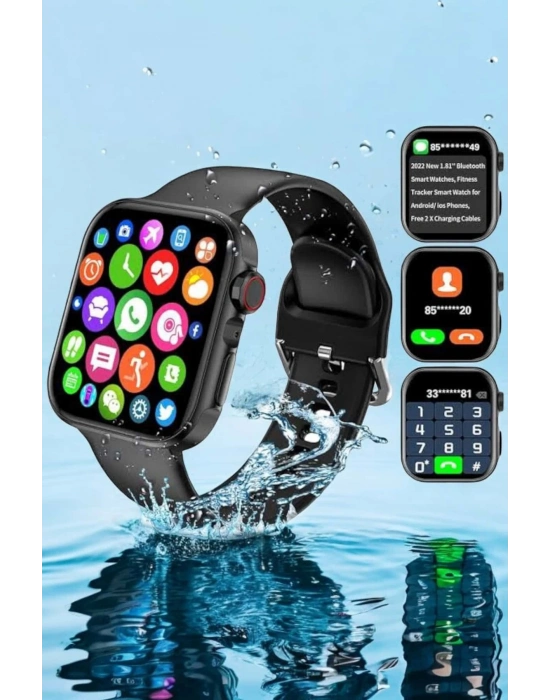 ® Akıllı Saat Bluetooth Bağlantı ve 24 Saat Sağlık İzleme GPS Arama Cevaplama