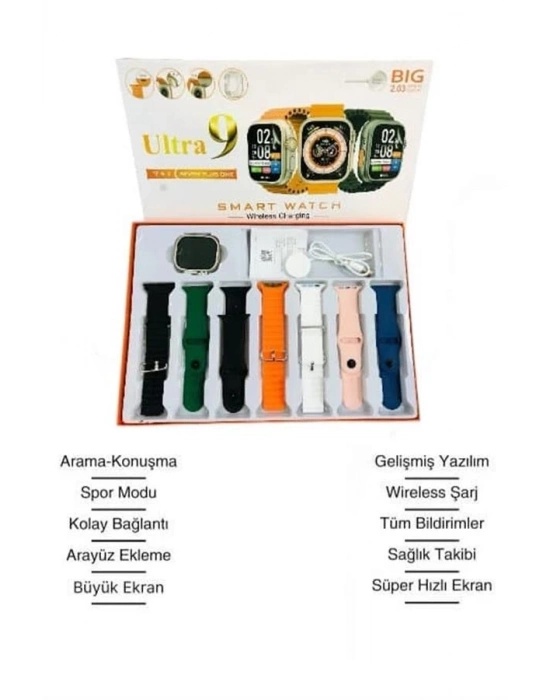 ® Akıllı Saat Bluetooth Bağlantılı 2.09 İnç HD Ekran ve Çok Yönlü Sağlık Takibi