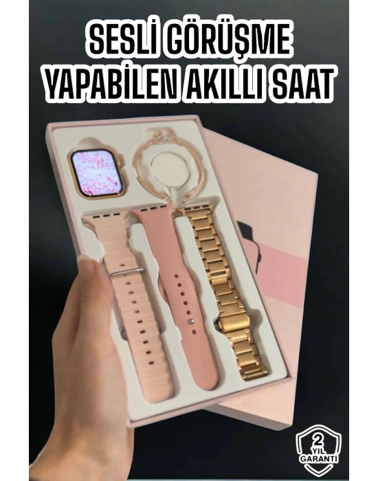 ® Akıllı Saat Bluetooth Bağlantılı Aksesuar Hediyeli GPS Takibi