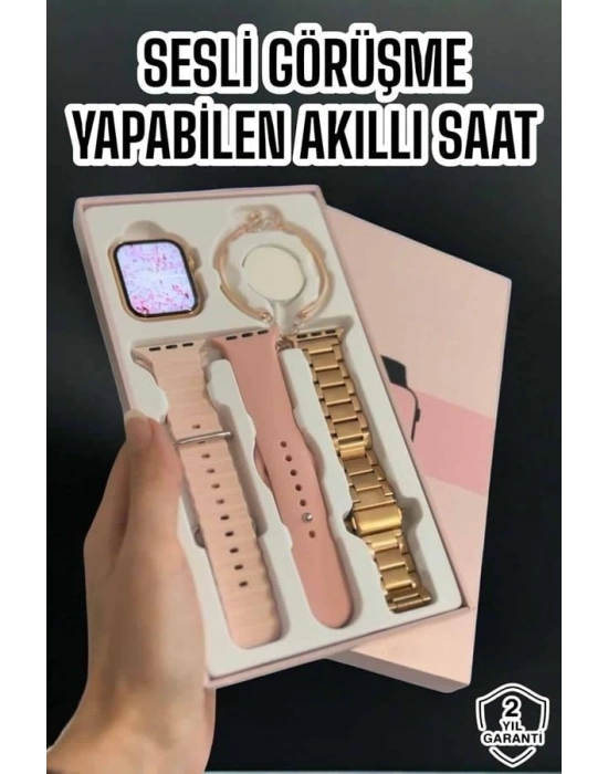 Akıllı Saat Bluetooth Bağlantılı Aksesuar Hediyeli GPS Takibi