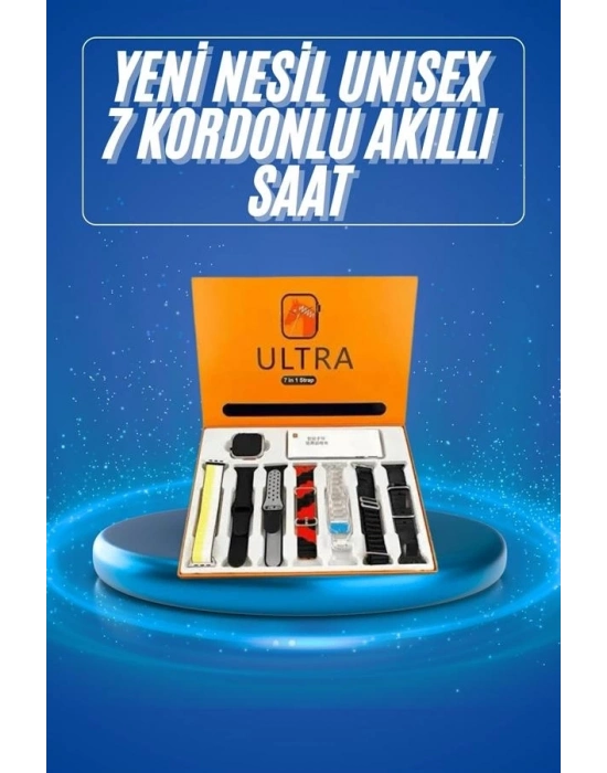 ® Akıllı Saat Çağrı Cevaplayabilen Unısex 7 Kordonlu Müzik Dinleme