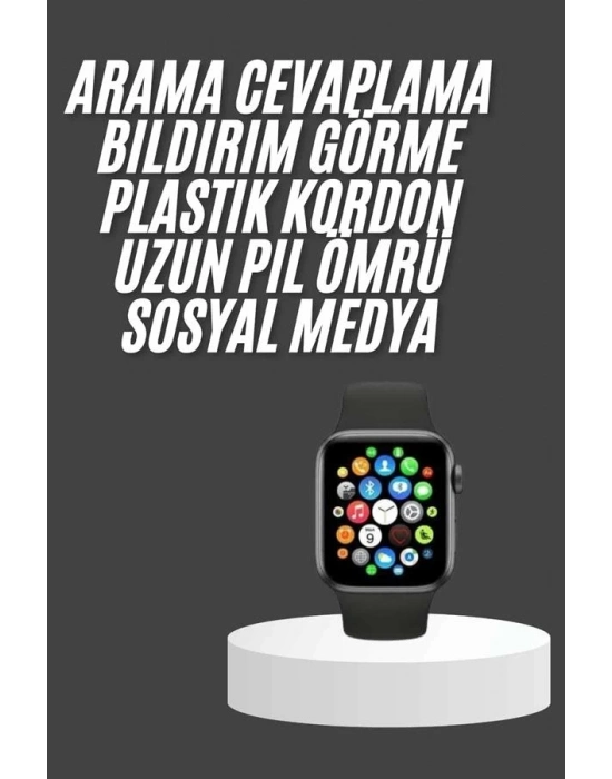 ® Akıllı Saat Çok Fonksiyonlu Uyku Takibi Adımsayar Nabız Ölçer Arama Cevaplayan