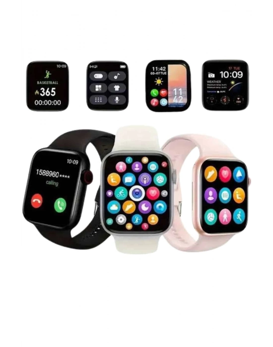 ® Akıllı Saat Çok Fonksiyonlu Uyku Takibi Adımsayar Nabız Ölçer Arama Cevaplayan