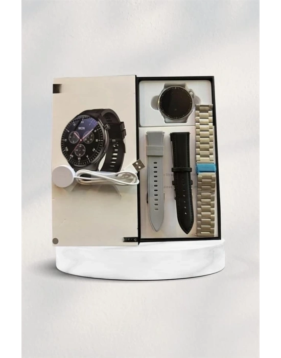 ® Akıllı Saat Çoklu Kordon Seçeneği Amoled Ekran Çok Fonksiyonlu Bluetooth Bağlantılı