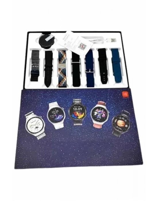 ® Akıllı Saat Çoklu Kordon Seçenekli Dokunmatik Ekran Nabız Sensörlü