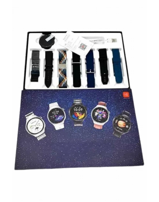 ® Akıllı Saat Çoklu Kordon Seçenekli Dokunmatik Ekran Nabız Sensörlü