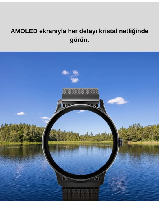 ® Akıllı Saat – Dokunmatik Ekran, Kalp Atışı ve Spor Takibi