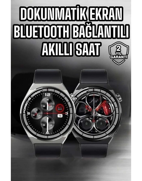 ® Akıllı Saat Dokunmatik Ekran Sesli Görüşme ve Bildirim Görme Sağlık Takibi