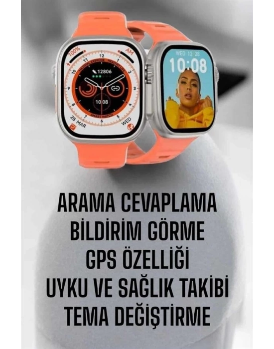 ® Akıllı Saat GPS, Sağlık Ve Uyku Takibi Arama Cevaplayan Bluetooth Bağlantılı