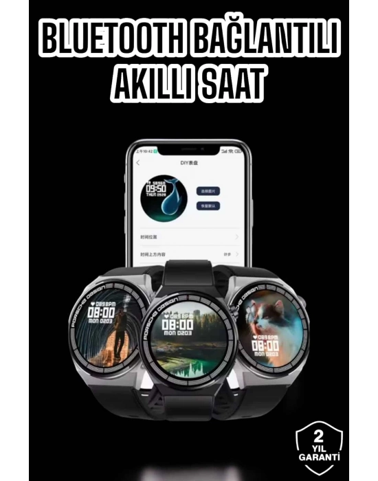 ® Akıllı Saat GPS VE NFC Özelliği Sesli Görüşme Dokunmstik Ekran