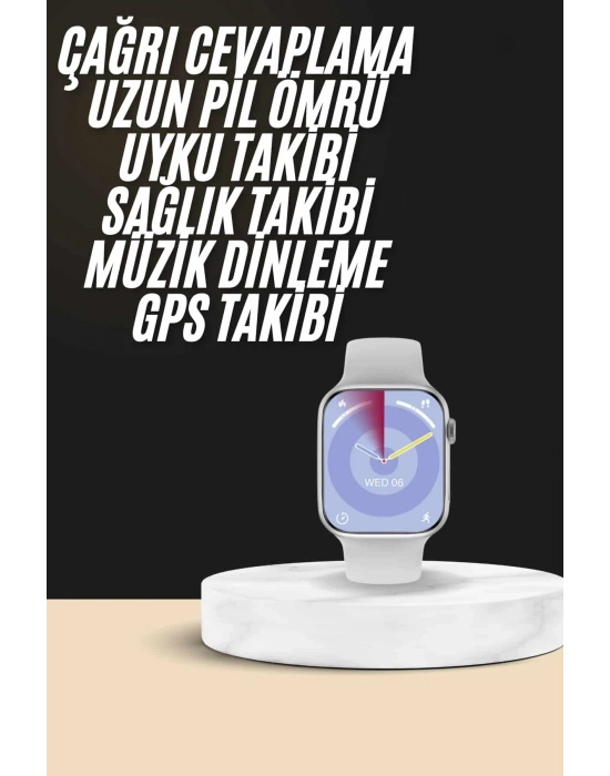® Akıllı Saat Kulaklık Hediyeli Uyku ve Sağlık Takibi Yapabilen Uzun Ömürlü