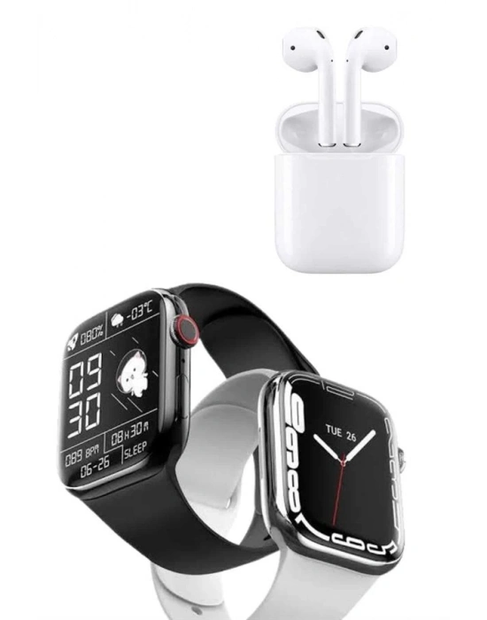 ® Akıllı Saat Kulaklık Hediyeli Uyku ve Sağlık Takibi Yapabilen Uzun Ömürlü