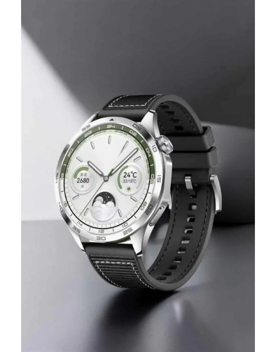 ® Akıllı Saat Metal Kordonlu GPS ve NFC Uyumlu Arama Cevaplayan