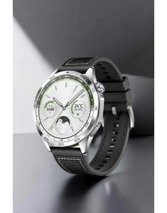 ® Akıllı Saat Metal Kordonlu GPS ve NFC Uyumlu Arama Cevaplayan