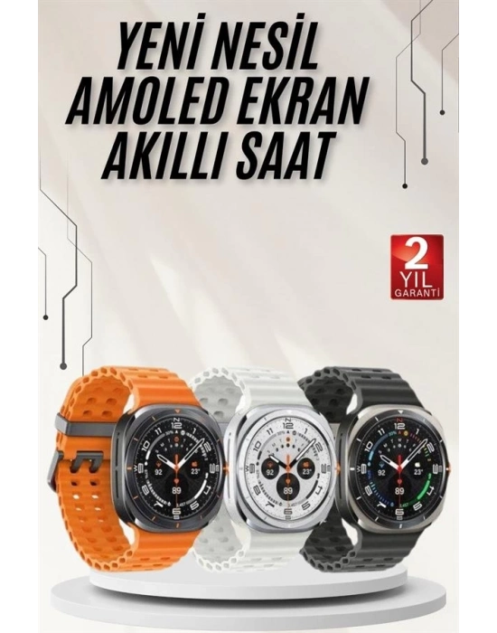 ® Akıllı Saat Müzik Dinleme Nabız Ölçer NFC ve GPS Uyumlu Sesli Asistan