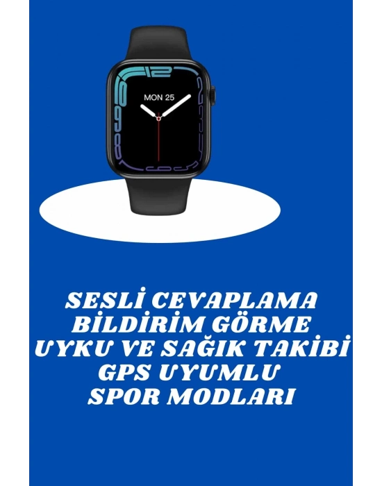 ® Akıllı Saat Nabız Ölçebilen Adımsayar Kalori Hesaplama Tema Değiştirme GPS Uyumlu