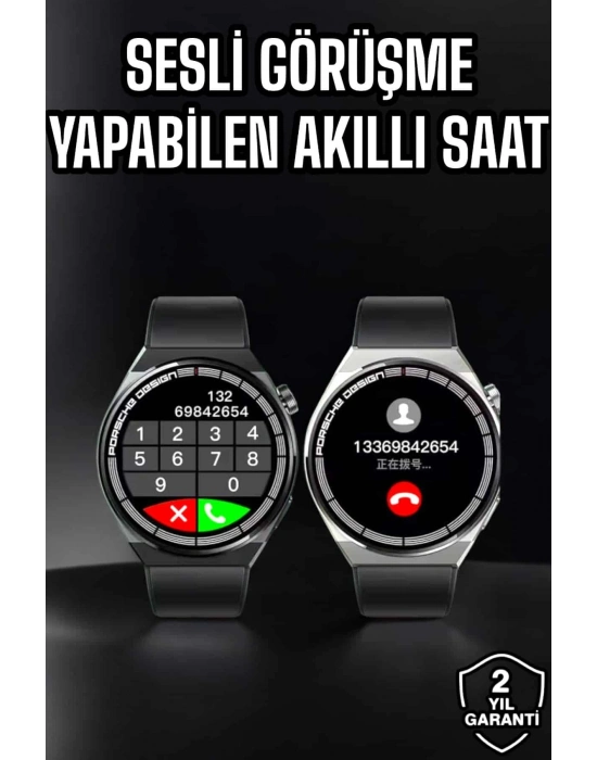 ® Akıllı Saat Nabız Sensörlü Bildirim Görebilen Spor Modları GPS Takibi