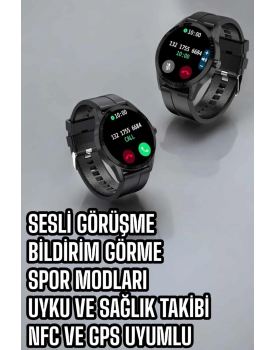 Akıllı Saat Sesli Görüşme Bluetooth Bağlantılı 3 Kordonlu