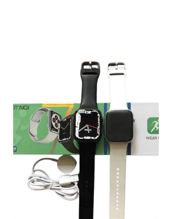 ® Akıllı Saat Sesli Görüşme Bluetooth Bağlantılı Kablosuz Şarj Özelliği