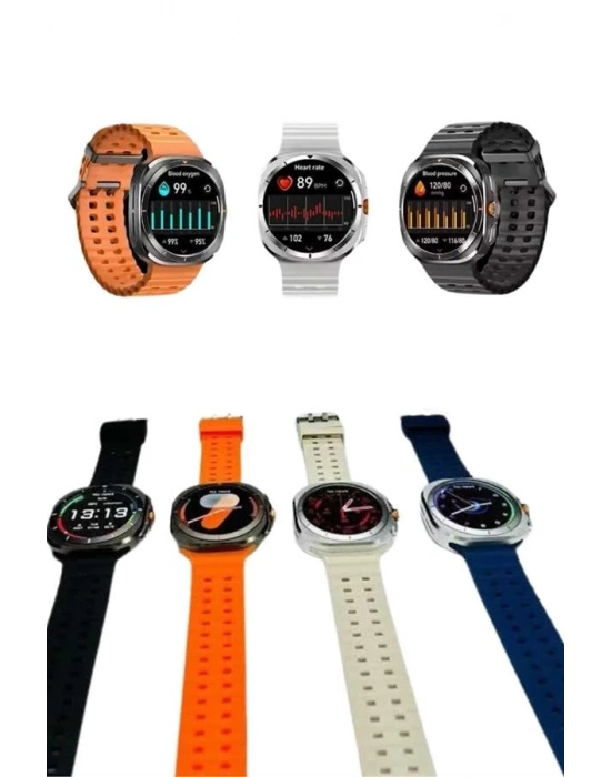 ® Akıllı Saat Unısex Zarif Görünümlü Titanyum Kasa Amoled Ekran Müzik Dinleme