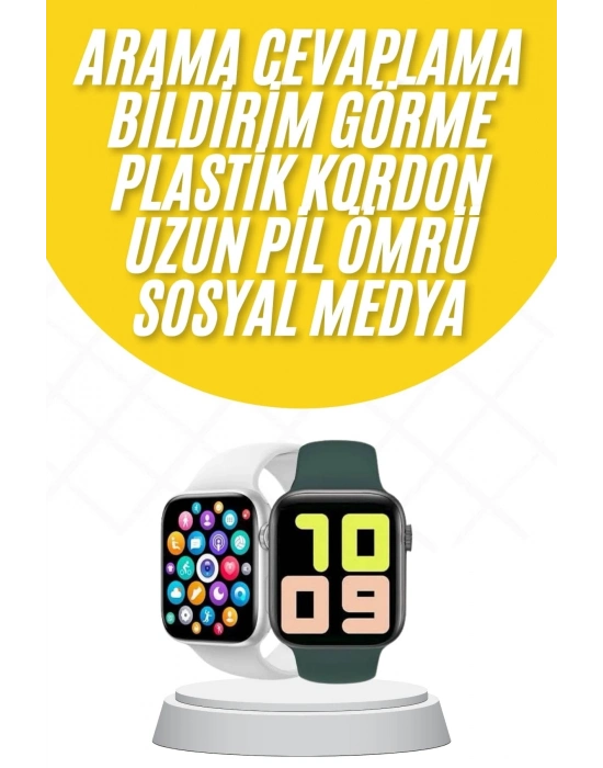 ® Akıllı Saat Uyku ve Sağlık Takibi Arama Cevaplama 44 MM Amoled Ekran