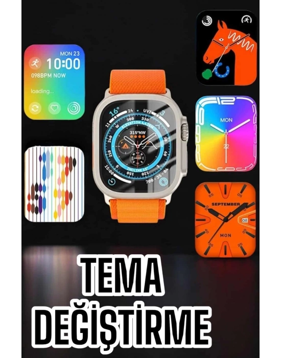 ® Akıllı Saat Uyku ve Spor Takibi Yeni Nesil Bluetooth Bağlantılı Amoled Ekran