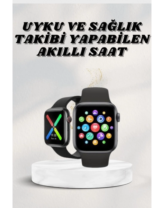 ® Akıllı Saat Wireless Şarj Yüksek Çözünürlüklü Müzik Dinleme Sesli Cevaplama