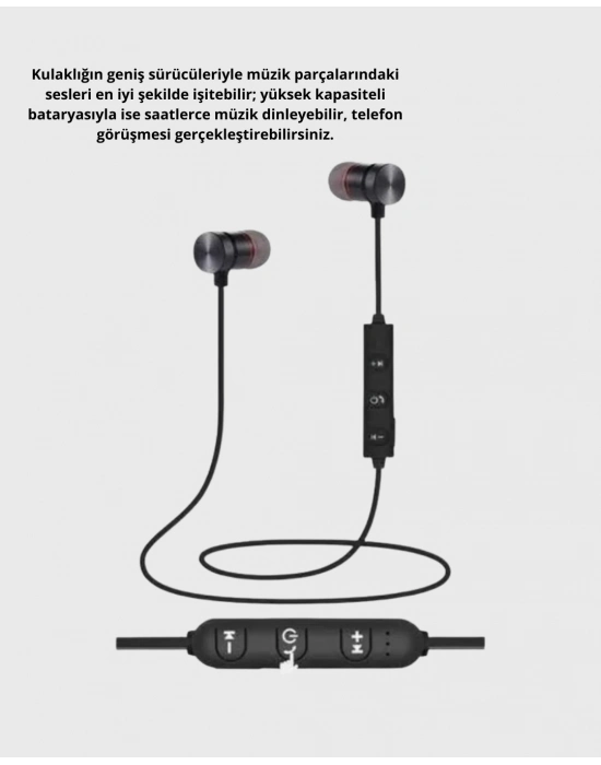 ® Akıllı Spor Bilekliği ve Gürültü Önleyici Bluetooth Kulaklık Seti