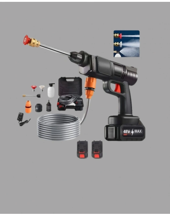 ® Akülü Basınçlı Yıkama Tabancası 450PSI Su Püskürtme Makinesi