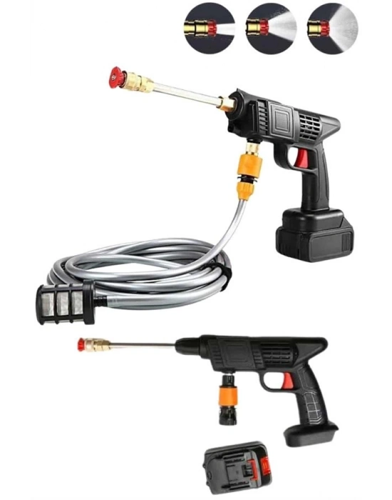 ® Akülü Oto Araç Yıkama Yüksek Basınçlı Araba Yıkama Makinesi Şarjlı