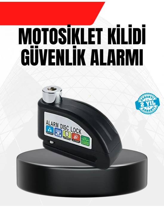 ® Alarm Disk Fren Kilidi Paslanmaz Çelik Motosiklet Scooter Bisiklet