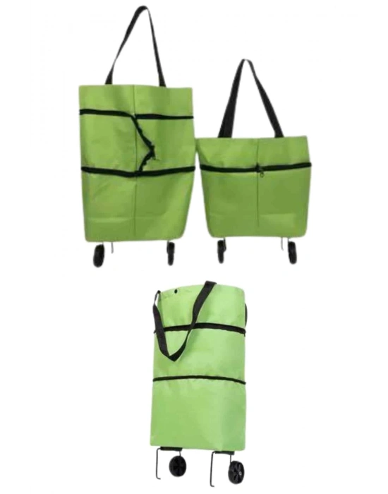 ® Alışveriş Çantası Katlanabilir Pazar Arabası Tekerlekli Pazar Arabası Katlanabilir