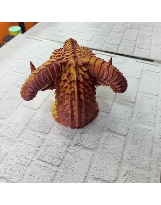 ® Altın Kırmızı Ejderha Figürü