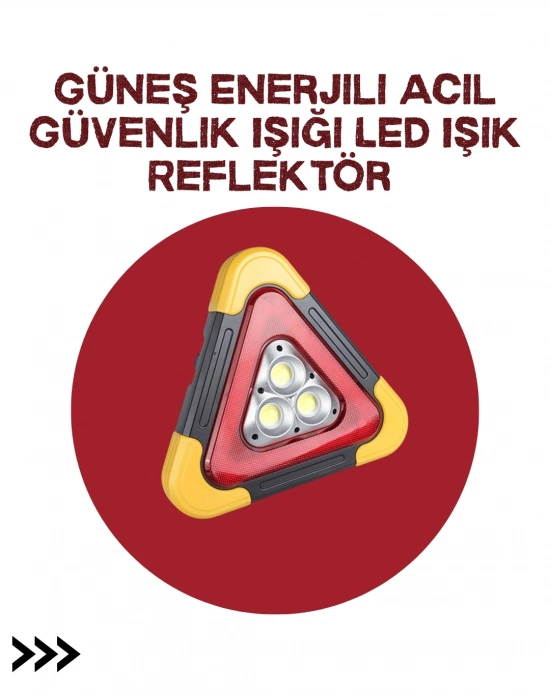 Alüminyum Gövdeli LED Üçgen Reflektörlü Acil Işık