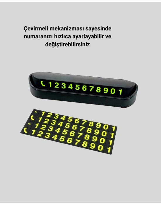 ® Alüminyum Kasa Gri Çevirmeli Araç İçi Telefon Numaratörü