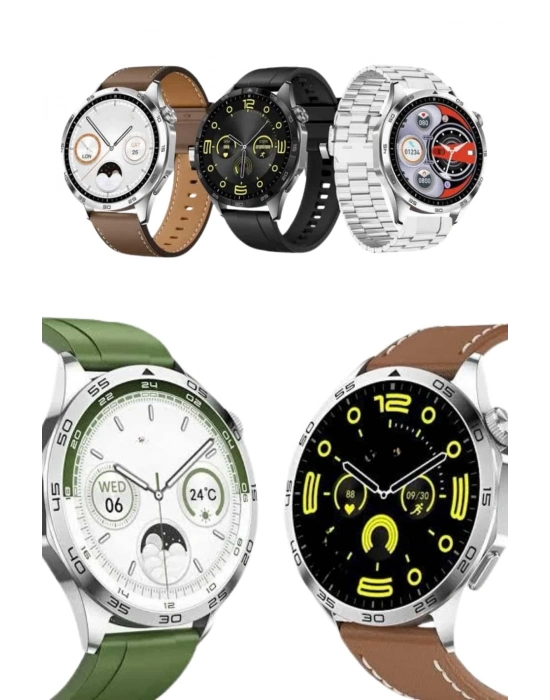 ® Amoled Ekran 3 Kordonlu Akıllı Saat 5.0 Bluetooth Bağlantılı Android ve İOS Uyumlu