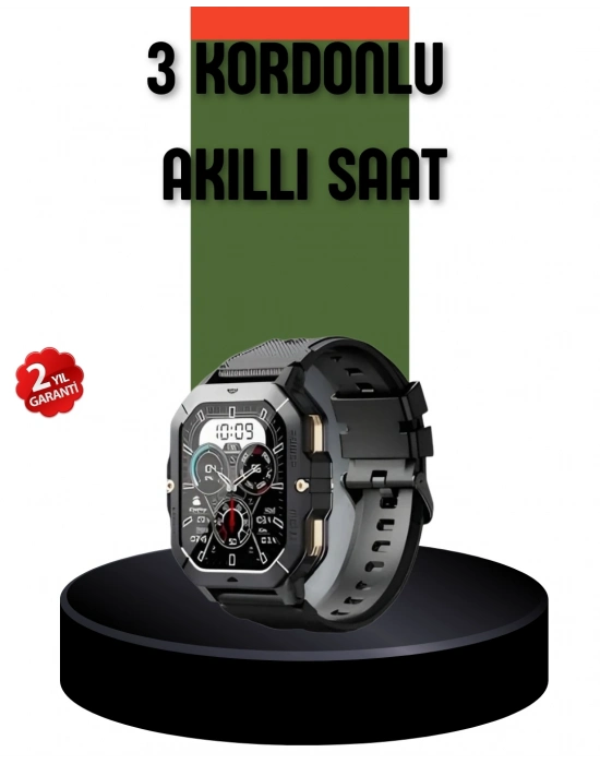 ® AMOLED Ekranlı Akıllı Saat 10 Gün Pil Ömrü