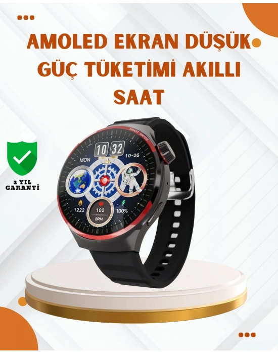 ® AMOLED Ekranlı Akıllı Saat Bluetooth Arama ve NFC Destekli