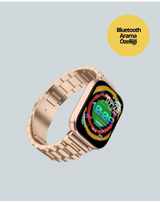 ® AMOLED Ekranlı Türkçe Menülü Akıllı Saat Bluetooth Görüşmeli